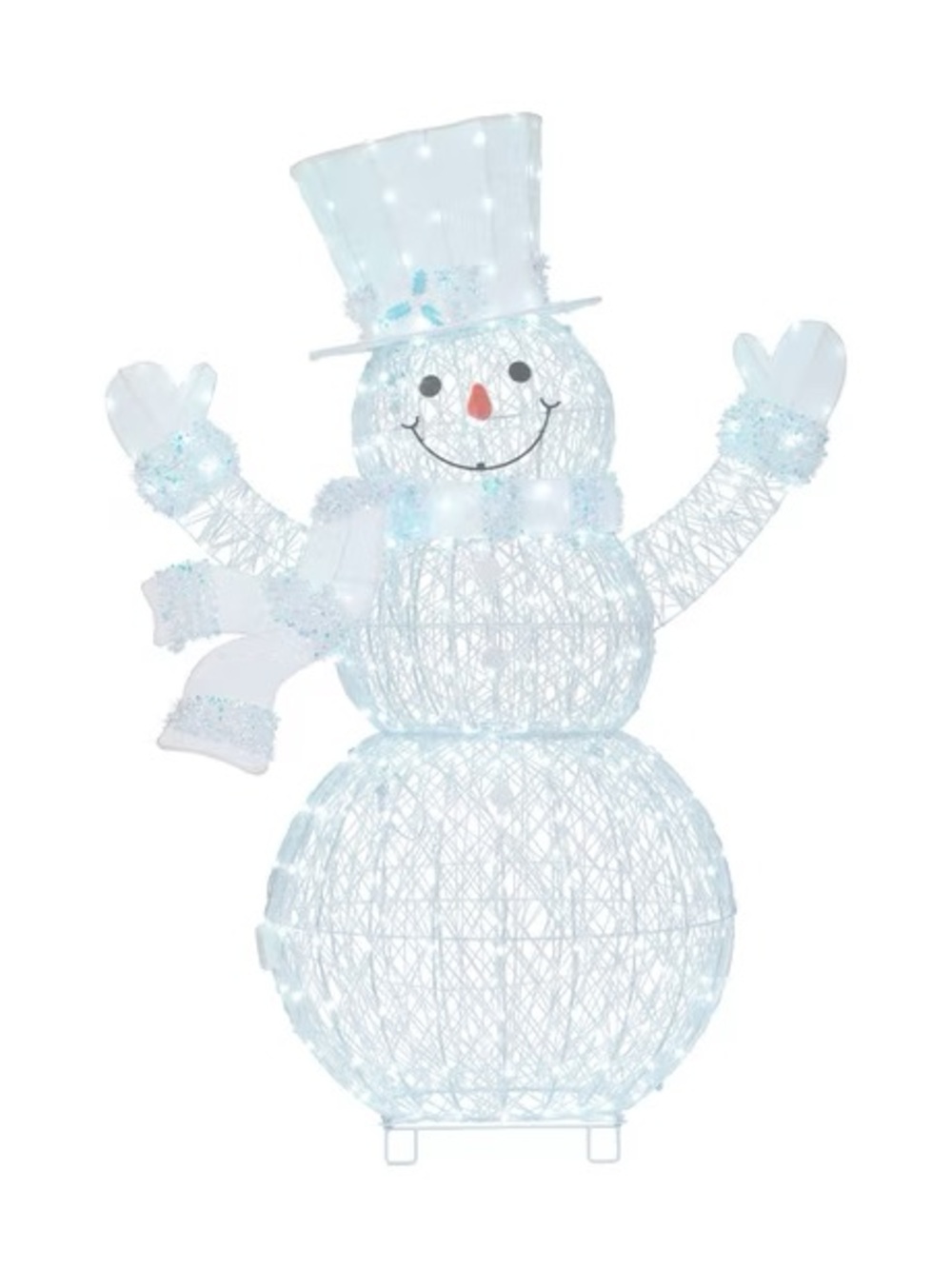 5' Pre-Lit Color Changing Snowman - Picture 5 of 7